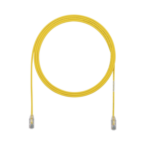Cable de Parcheo TX6, UTP Cat6, Diámetro Reducido (28AWG), Color Amarillo, 7ft