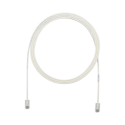Cable de Parcheo UTP Cat6A, CM/LSZH, Diámetro Reducido (28AWG), Color Blanco Mate, 15ft