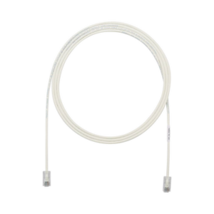 Cable de Parcheo UTP Cat6A, CM/LSZH, Diámetro Reducido (28AWG), Color Blanco Mate, 20ft