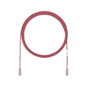 Cable de Parcheo UTP Cat6A, CM/LSZH, Diámetro Reducido (28AWG), Color Rojo, 3ft