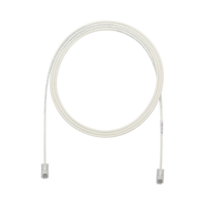 Cable de Parcheo UTP Cat6A, CM/LSZH, Diámetro Reducido (28AWG), Color Blanco Mate, 5ft