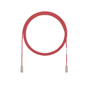 Cable de Parcheo UTP Cat6A, CM/LSZH, Diámetro Reducido (28AWG), Color Rojo, 5ft