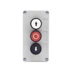 Botonera Triple Para Barreras Vehiculares, Operadores Corredizos y Abatibles.