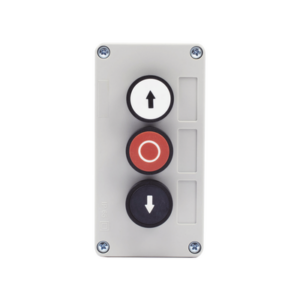 Botonera Triple Para Barreras Vehiculares, Operadores Corredizos y Abatibles.