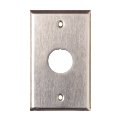 Placa de Pared Reforzada, de Acero Inoxidable, Para Uso Industrial, de 1 Puerto