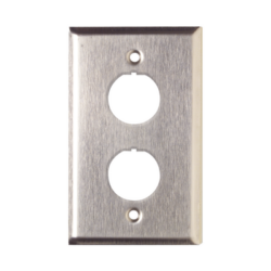 Placa de Pared Reforzada, de Acero Inoxidable, Para Uso Industrial, de 2 Puertos