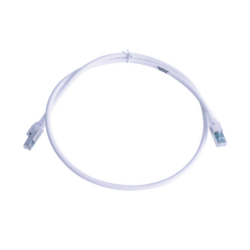 Patch Cord Z-MAX Cat6A S/FTP, CM/LS0H, 3ft, Color Blanco, Versión Bulk (Sin Empaque Individual)