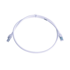 Patch Cord Z-MAX Cat6A S/FTP, CM/LS0H, 3ft, Color Blanco, Versión Bulk (Sin Empaque Individual)