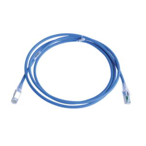 Patch Cord Z-MAX Cat6A S/FTP, CM/LS0H, 7ft, Color Azul, Versión Bulk (Sin Empaque Individual)