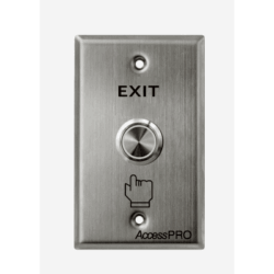 Botón de Cabeza Plana / Exterior IP66 / Estético / Placa de Acero Inoxidable