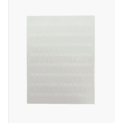 Hojas con 1000 Etiquetas Poliofina para Impresora Láser/Inyección de Tinta, Ancho 96.3mm x Alto 7.6mm, Color Blanco