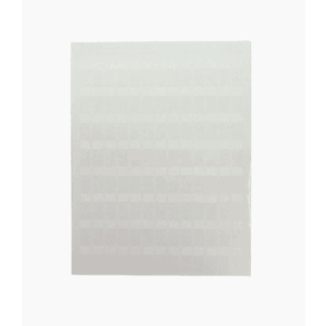 Hojas con 1000 Etiquetas Poliofina para Impresora Láser/Inyección de Tinta, Ancho 96.3mm x Alto 7.6mm, Color Blanco