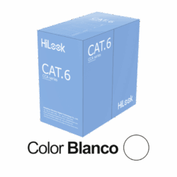 Cable de Red U/UTP Cat6 23AWG / Cumple ANSI/TIA-568.2-D / RoHS 2.0 / CPR Fca / Longitud 305 m / PVC Blanco / Resistencia a la Tracción y Compresión / Operación -20°C a 70°C