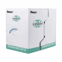 Bobina de Cable UTP 305 m. de Cobre, TX6000™ PanNet, Reelex, Azul, Categoría 6 Mejorado (23 AWG), PVC (CM), de 4 pares