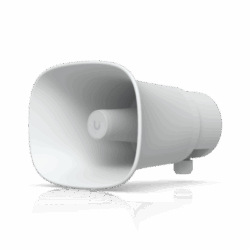 UniFi Protect AI Horn Speaker, Altavoz IP 120 dB, PoE+, Alerta AI Avanzada, Montaje Pared, Esquina y Poste, IP66