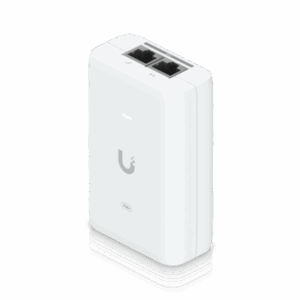 Adaptador PoE+ 2.5G / hasta 30 W / 48V 0.65A / (2) Puertos RJ45 MultiGigabit 2.5G / Salida PoE+ / LED Indicador / Ideal para APs UniFi WiFi 7 / / Protección contra Sobretensiones