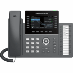 TELÉFONO IP PROFESIONAL DE 12 LÍNEAS / 24 TECLAS DE EXTENSIÓN PROGRAMABLES / WI-FI 6 / POE INTEGRADO / PANTALLA LCD 4.3 PULGADAS / SEGURIDAD DE NIVEL EMPRESARIAL / BLUETOOTH INTEGRADO / COMPATIBLE CON GDMS / AUDIO HD CON NOISE-SHIELD