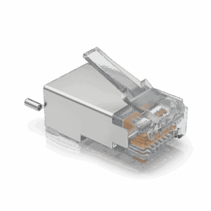 Paquete de 100 Conectores RJ45 Blindados Diseñados para Cables Ethernet UISP (UISP Cable Pro y Cable Carrier)