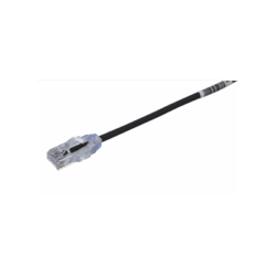 Cable de Parcheo UTP Cat6A, CM/LSZH, Diámetro Reducido (28AWG), Color Negro, 1ft