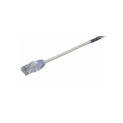 Cable de Parcheo TX6, UTP Cat6, Diámetro Reducido (28AWG), Color Blanco Mate, 11 ft