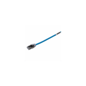 Patch Cord Cat6A, Diametro Reducido 28 AWG, Blindado S/FTP, CM/LS0H, 0.5 m., Color Azul