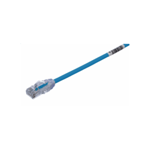Cable de Parcheo UTP Cat6A, CM/LSZH, Diámetro Reducido (28AWG), Color Azul, 2 ft