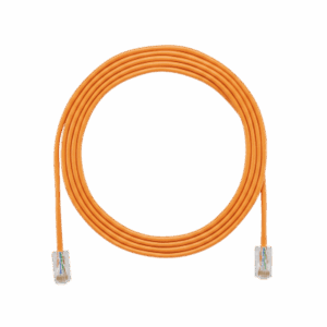 Cable de Parcheo UTP Cat6A, CM/LSZH, Diámetro Reducido (28AWG), Color Naranja, 20ft